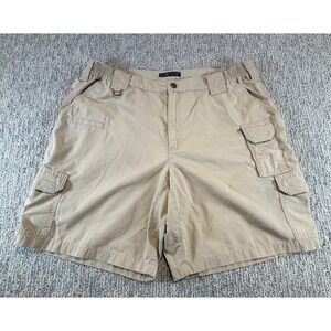 5.11 Tactical Cargo Shorts Mens 40* Khaki‎ Tan Ripstop Utility Pockets Outdoor